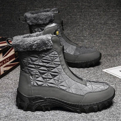 Insulated Men's Snow Boots - Waterproof and Durable