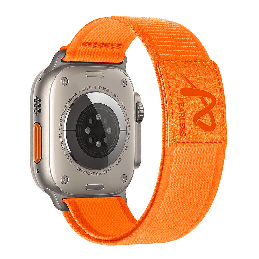 Strong Adjustable Strap for Apple Watch with Leather Accent