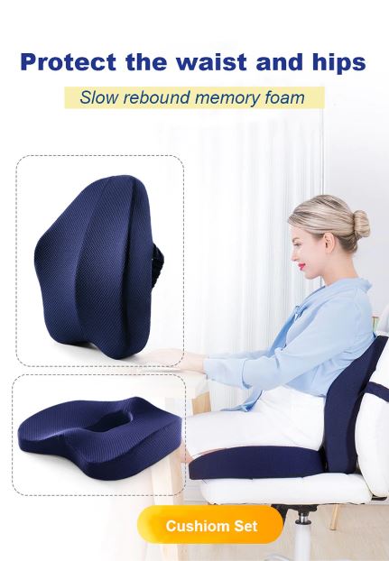 Upgraded Orthopedic Memory Foam Seat Cushion