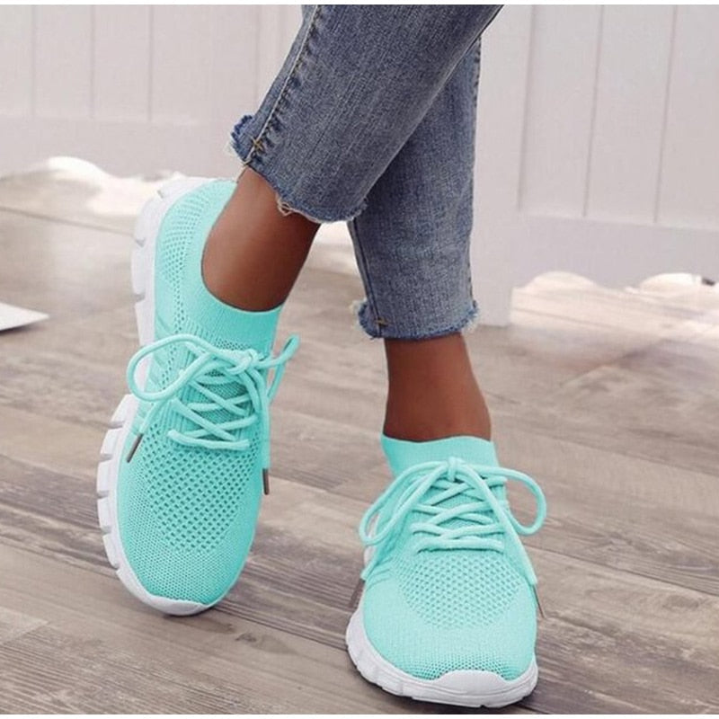 Women Light Mesh Breathable Slip-on Orthopedic Sneaker Shoes