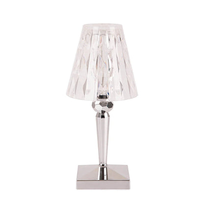 Crystal Cordless Diamond Table Lamp
