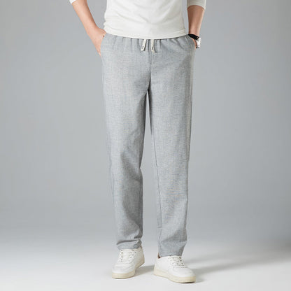 Men's Casual Lightweight Drawstring Summer Trousers