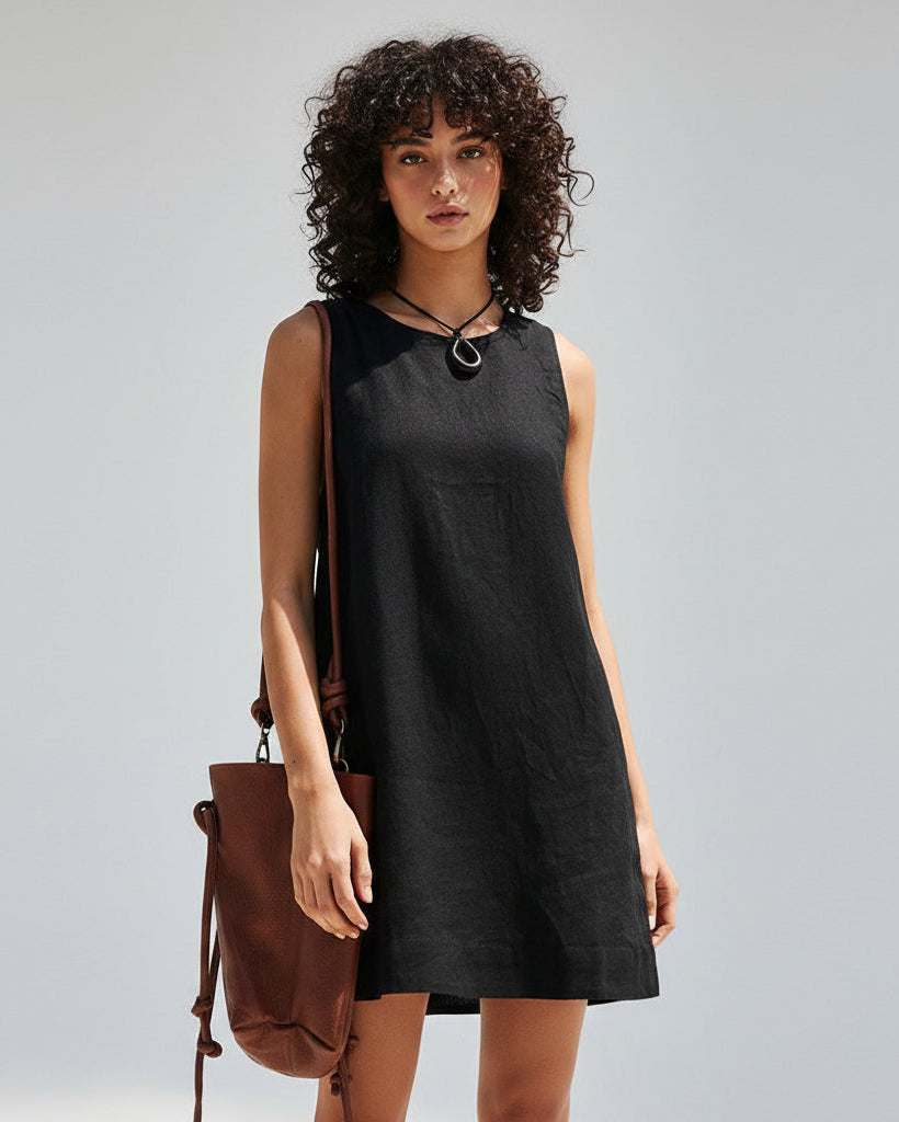 Women's Casual Lightweight Backless Summer Dress