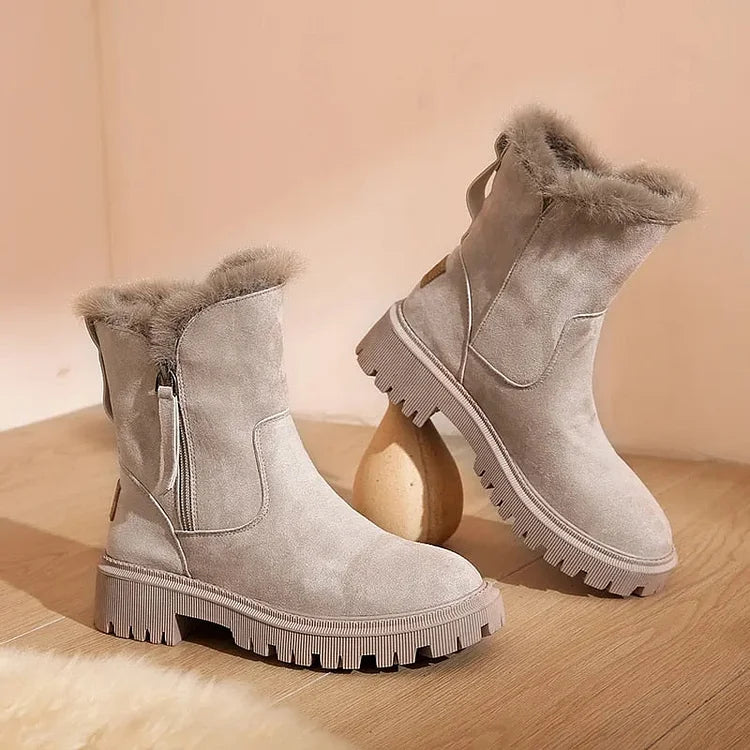Comfy Faux Fur Winter Boots for Women
