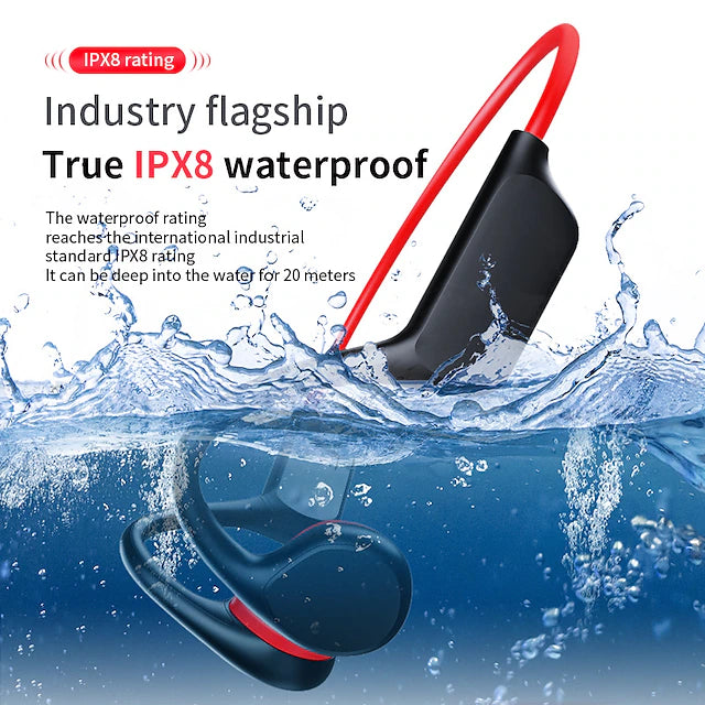 Waterproof Bone Conduction Bluetooth Swimming Earphones