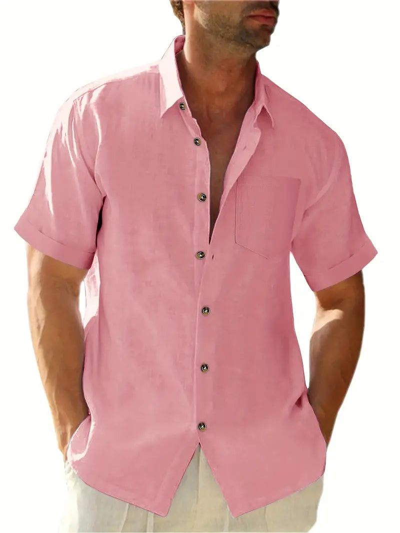 Men's Classic Casual Short Sleeve Shirt