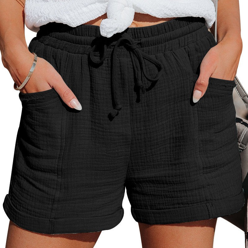 Women's Casual High Waist Wide Leg Shorts