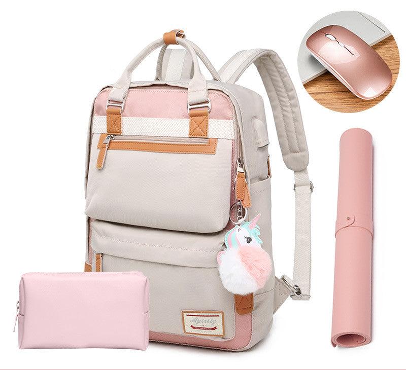 Waterproof Ladies Laptop Backpack 15.6 Inch Compartment