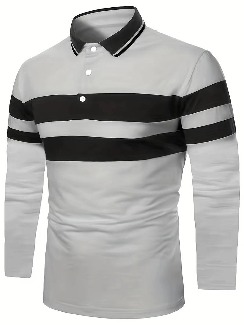Relaxed Fit Men's Color Block Shirt