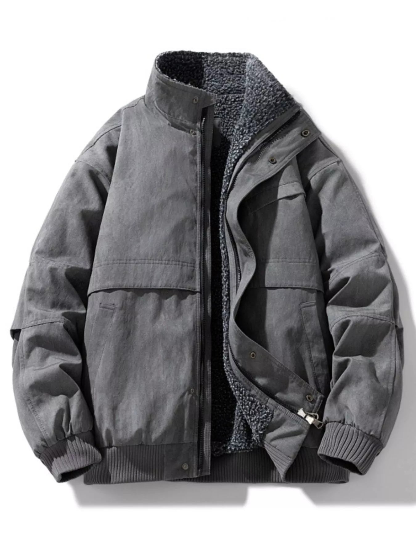 Men's Big Teddy Fleece Jacket Coat