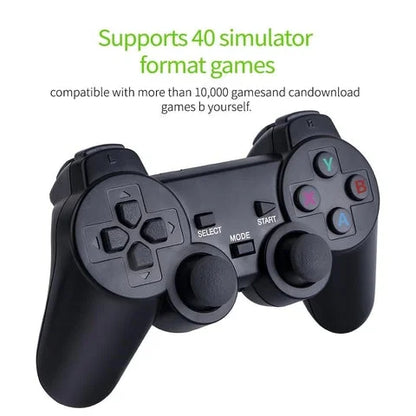 Mini 4K HDMI TV Game Stick 10000+ Retro Games Console + 2 Controller
