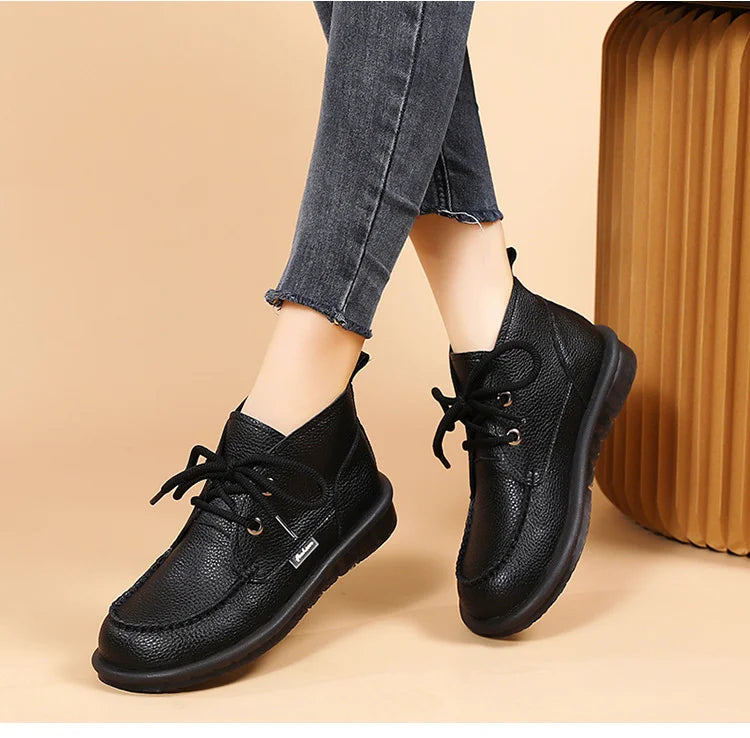 Comfy Women's Ankle Boots - Waterproof and Grip Soles