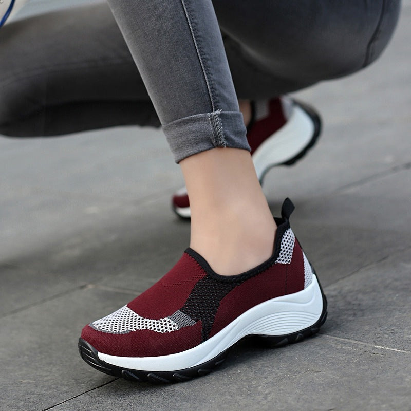 Casual Slip on Comfortable Orthopedic  Breathable Single Shoes