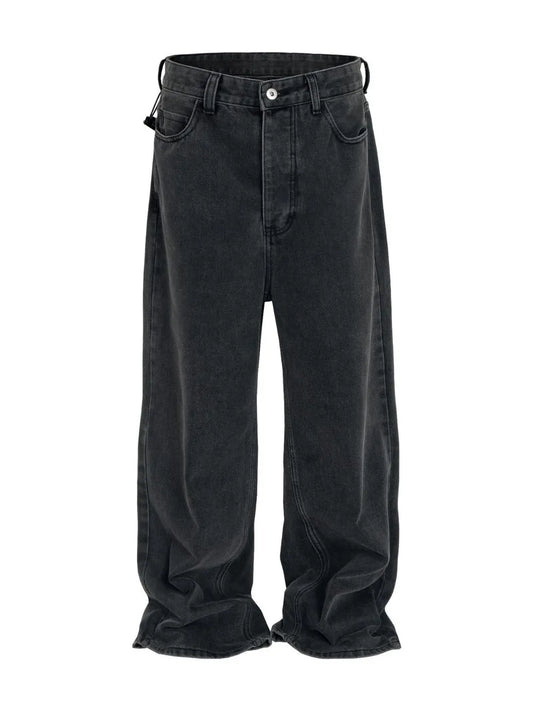 Relaxed Fit Straight Leg Men's Jeans - OutfitLondon