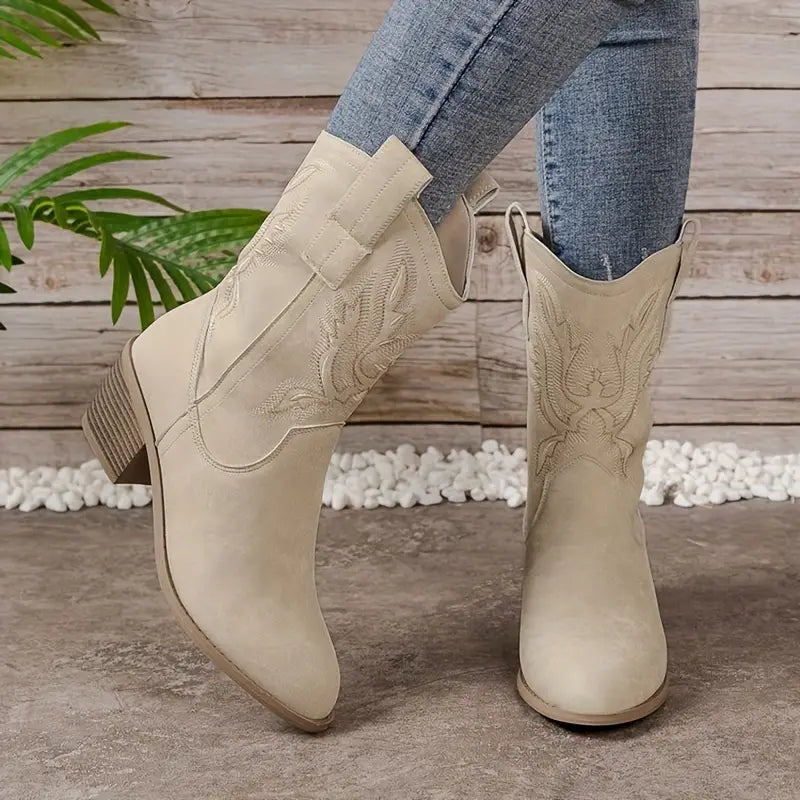Ladies High Heel Western Boots
