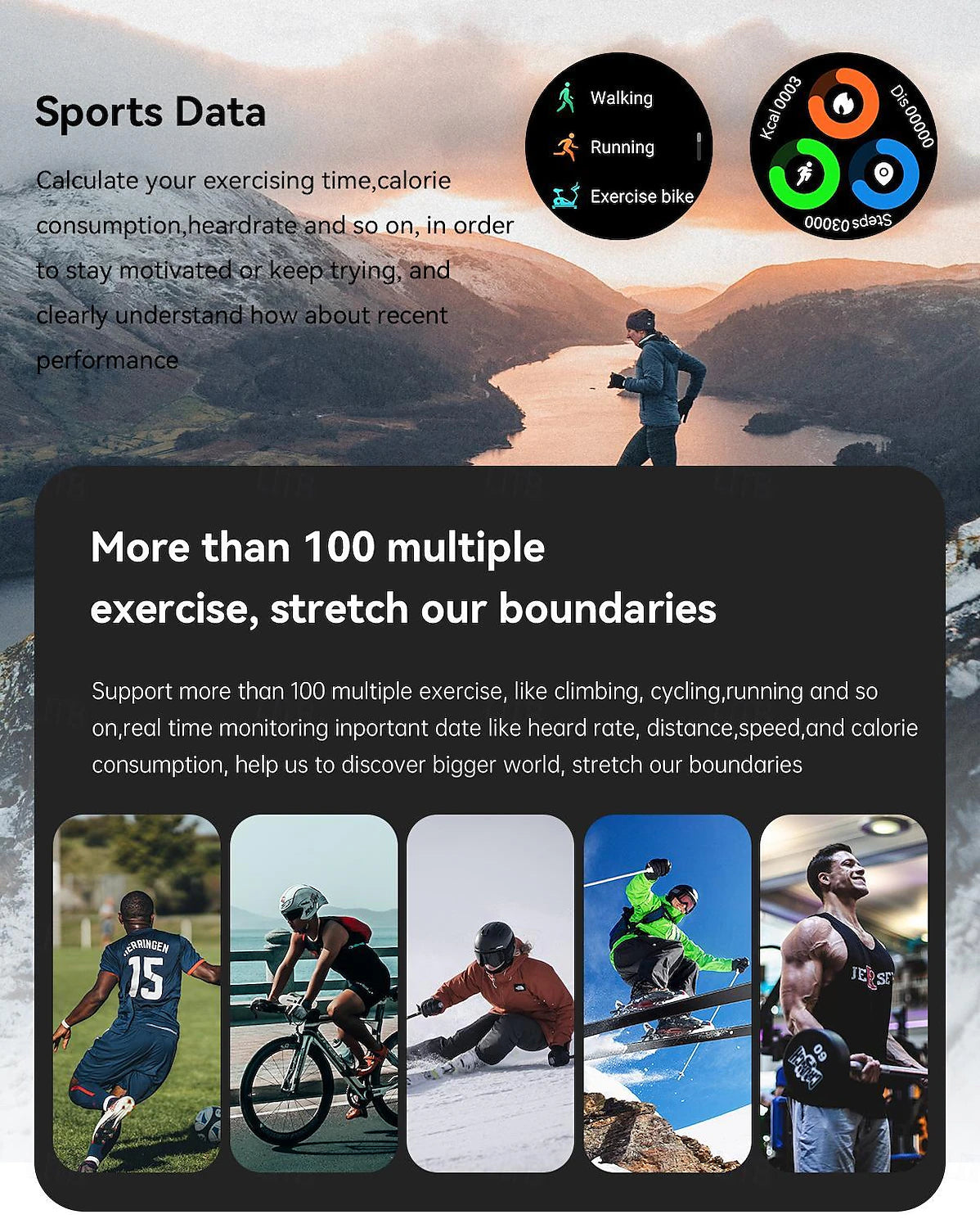 K52 Smart Watch Bluetooth Heart Rate Health Monitoring Outdoor Sport Smartwatch
