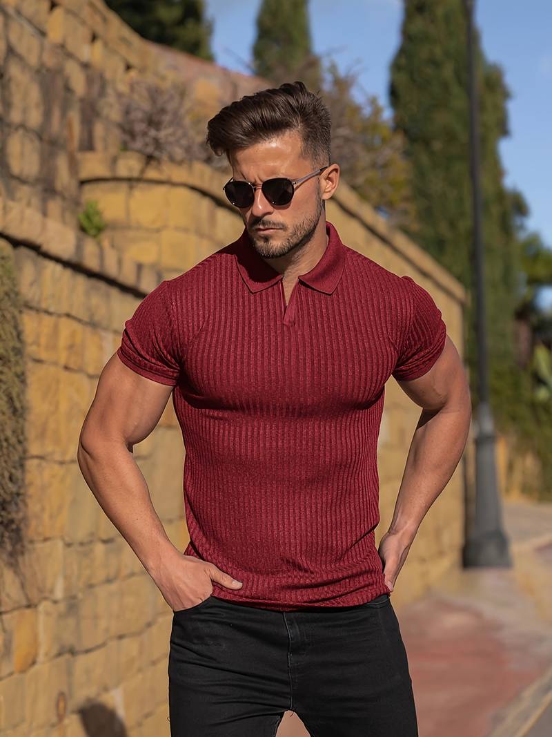 Men's Fitted Crew Neck Shirt