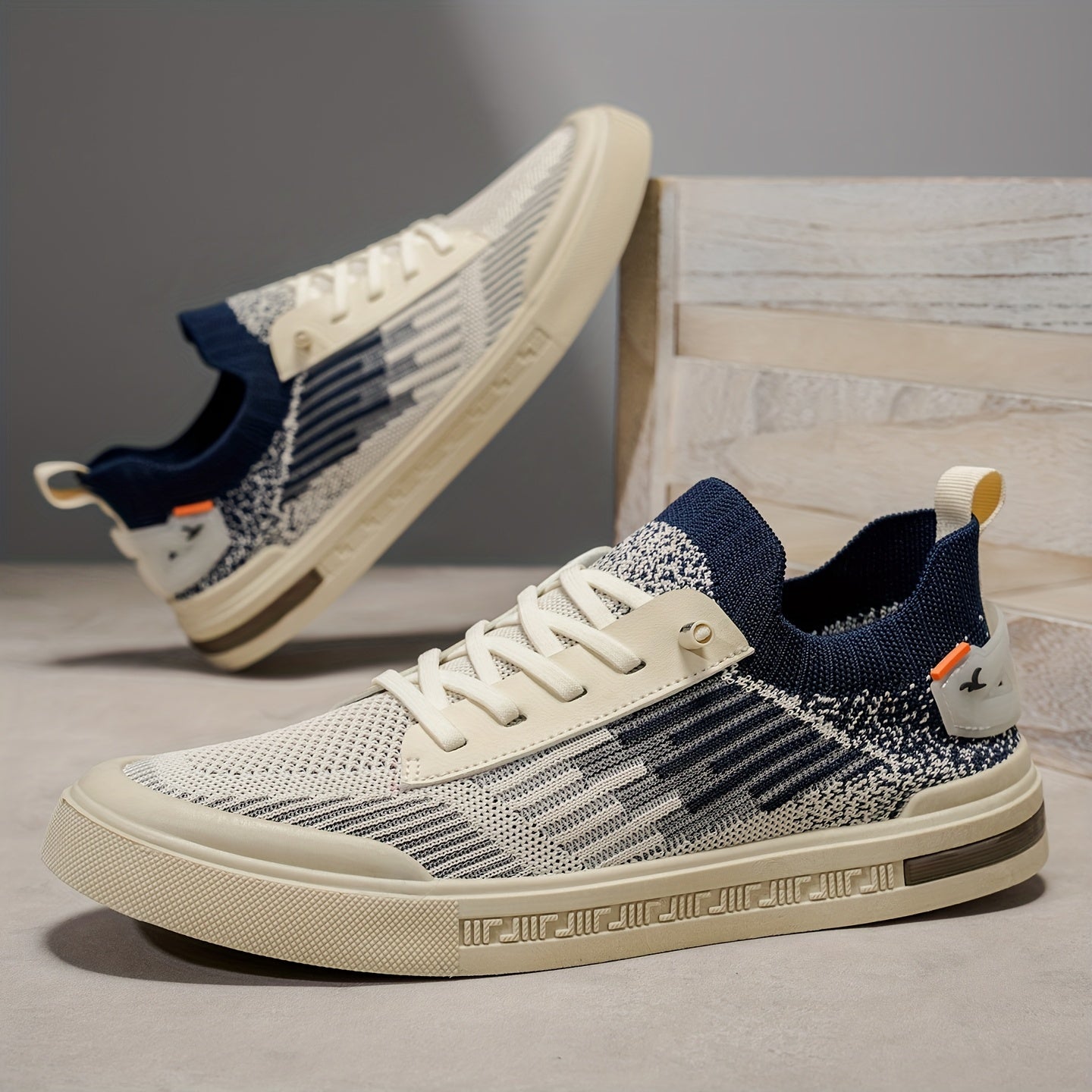 Comfy Knit Sneakers - Casual Lightweight Shoes