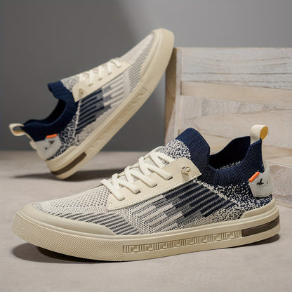 Comfy Knit Sneakers - Casual Lightweight Shoes