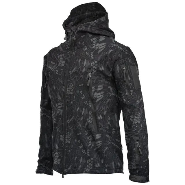 Waterproof Hooded Fleece Jacket For Men
