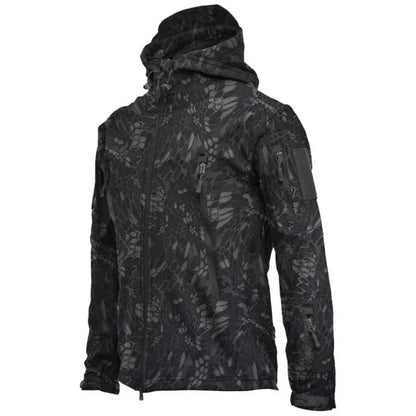 Waterproof Hooded Fleece Jacket For Men