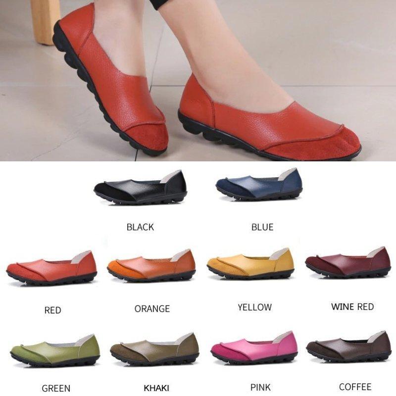 Women's Lofors Loafers Moccasins Soft Leather Flats