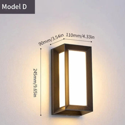 LED Outdoor Wall Light PIR Motion Sensor