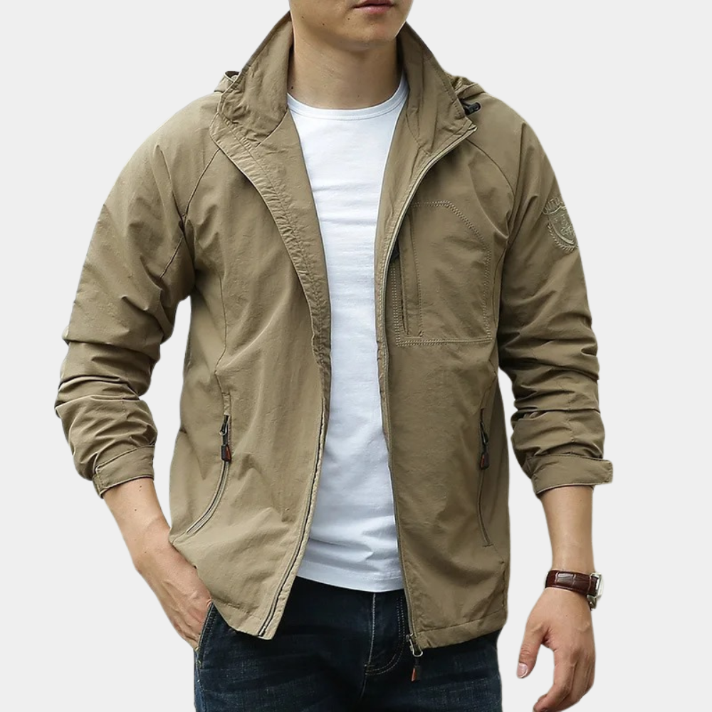 Lightweight Men's Breathable Cargo Jacket