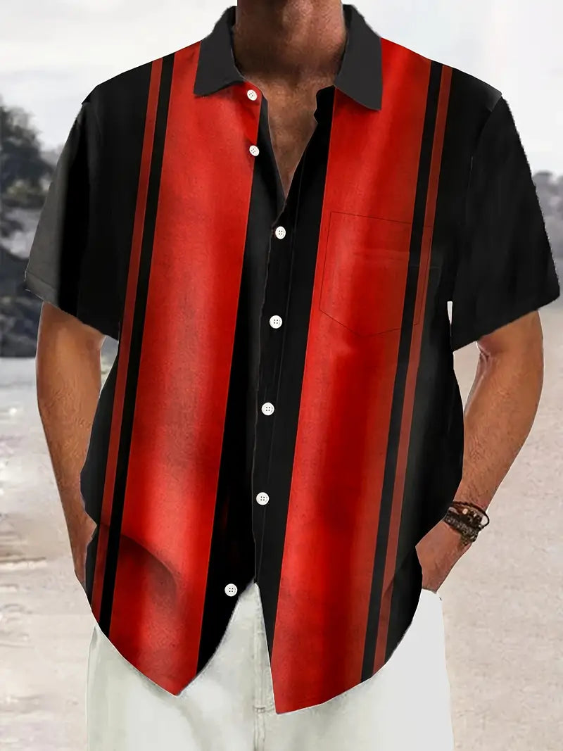 Classic Graphic Color Block Tee For Men - OutfitLondon