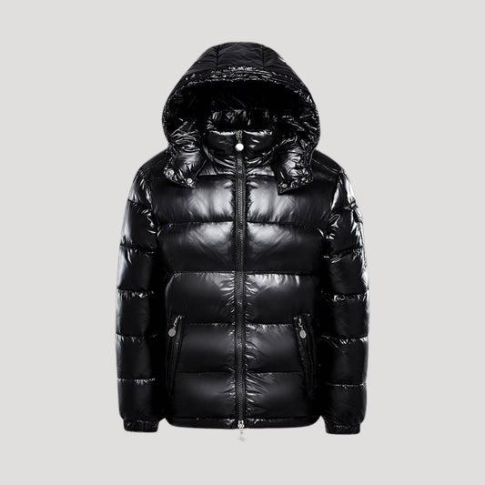 Waterproof Insulated Mens Black Winter Parka Coat - OutfitLondon