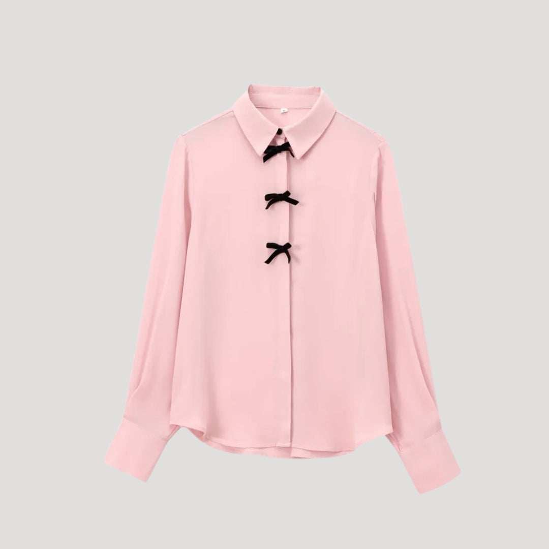 Chic Floral Ruffled Women's Blouse