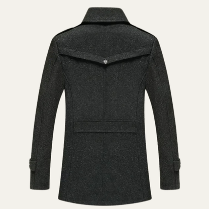 Stylish Men's Warm Wool Winter Overcoat
