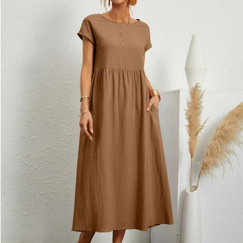 Relaxed Fit Everyday Midi Dress - OutfitLondon