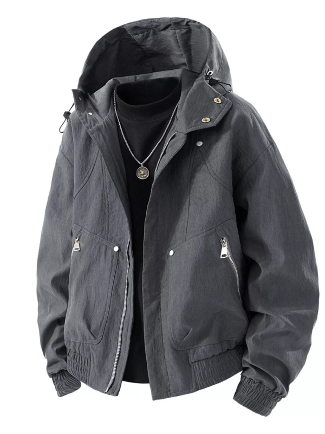 Waterproof Men's Hooded Windbreaker Coat - OutfitLondon