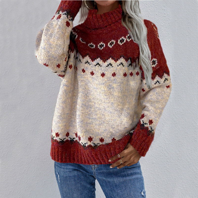 Warm Nordic Knit Winter Sweater