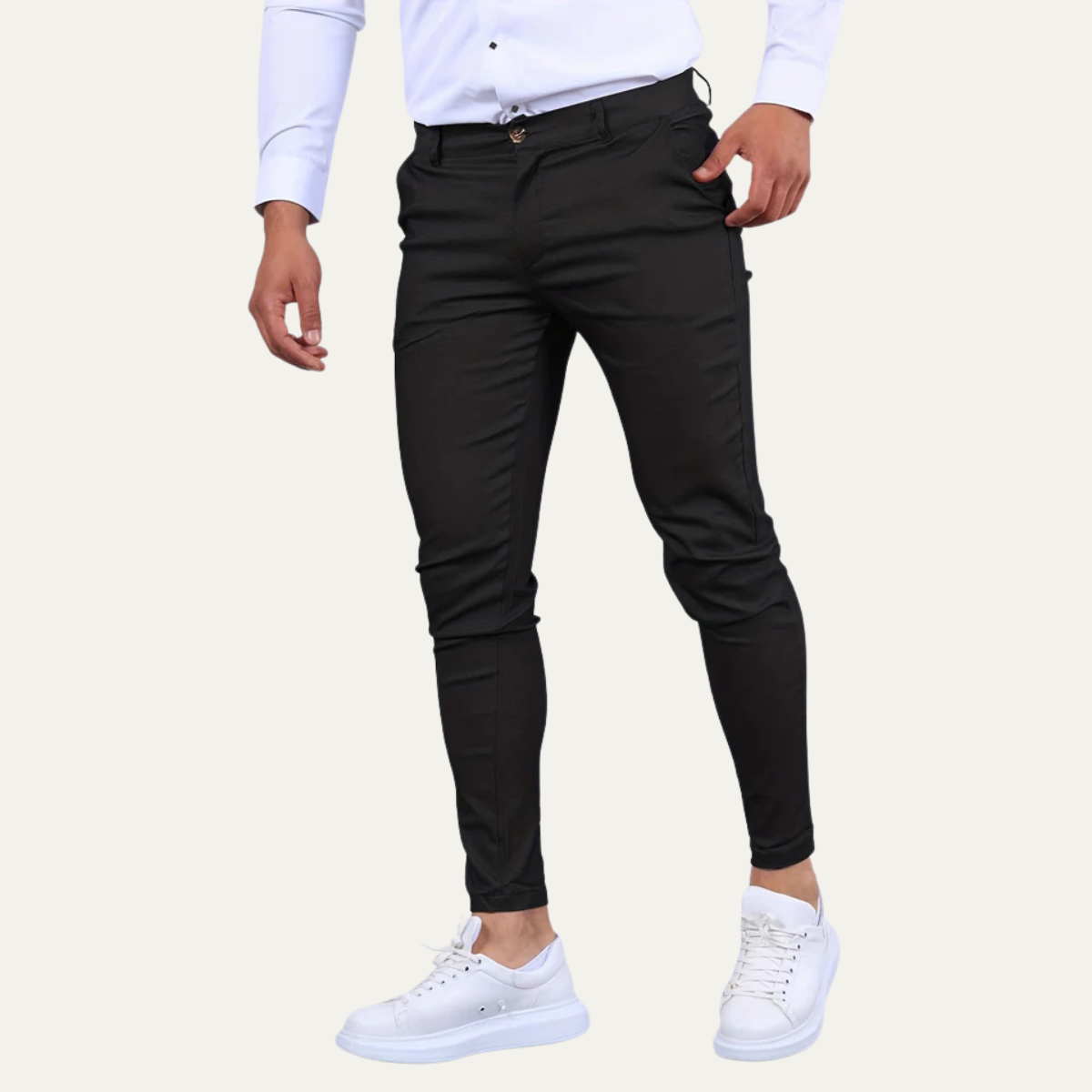 Flexible Fit Grey Jogger Pants