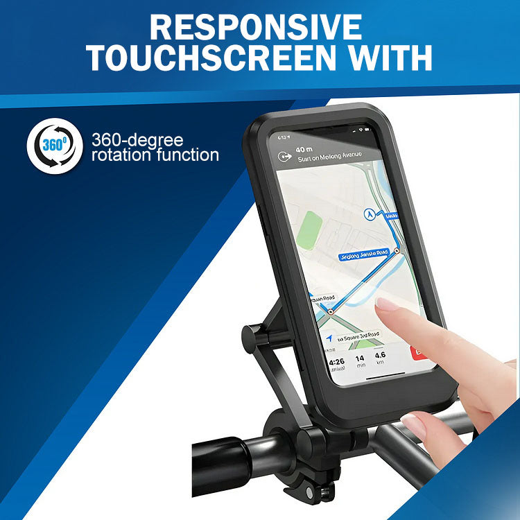 Waterproof Mobile Phone Holder for Bicycles and Motorcycles
