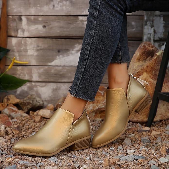 Women's High Heel Ankle Boots Sharp Toe