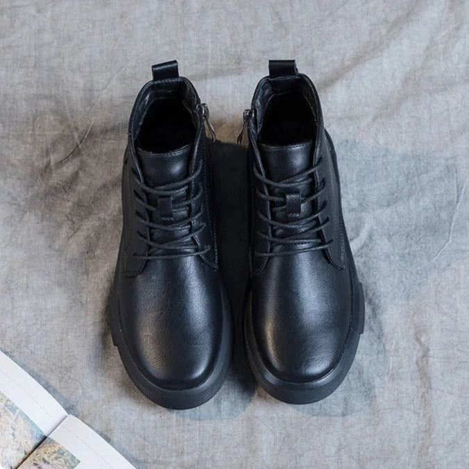 Cozy Classic Low Heel Ankle Boots for Women