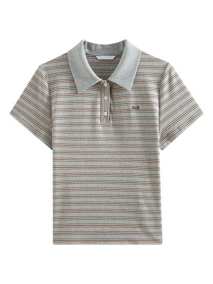 Timeless Horizontal Stripe Polo Shirt