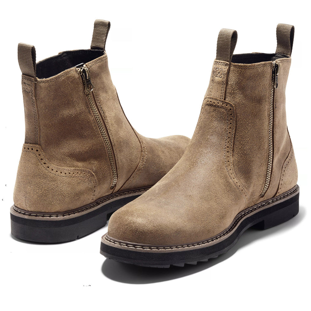 Men's Casual Leather Chelsea Ankle Boots