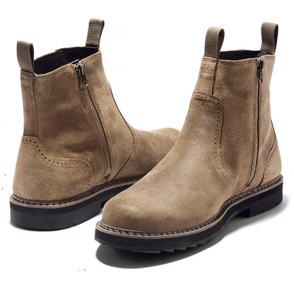 Men's Casual Leather Chelsea Ankle Boots