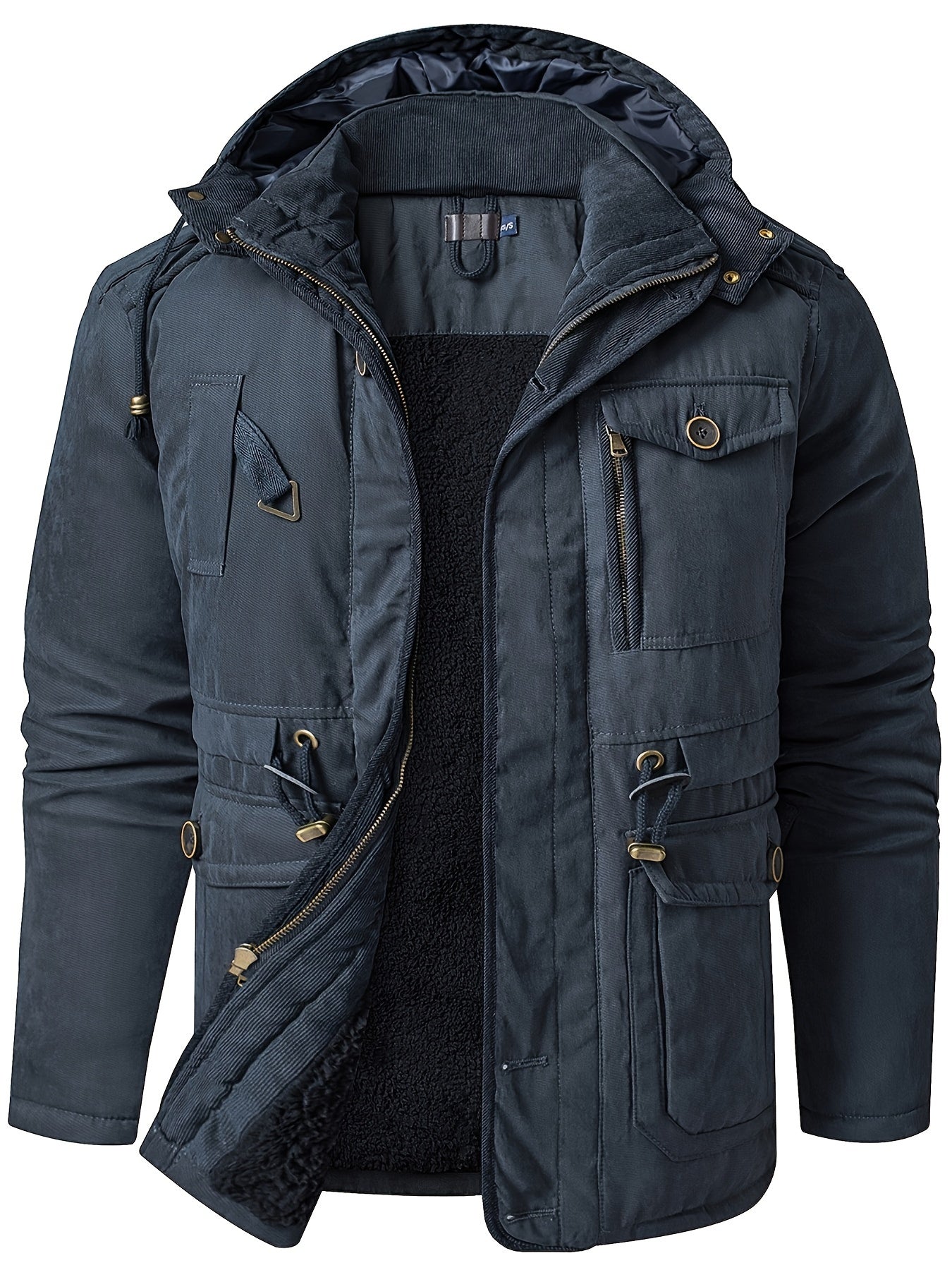 Warm Mens Heavy Parka Coat