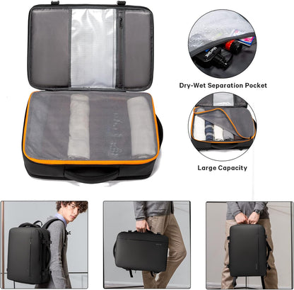 Spacious 26-45L Water Resistant Hiking Rucksack with Laptop Compartment