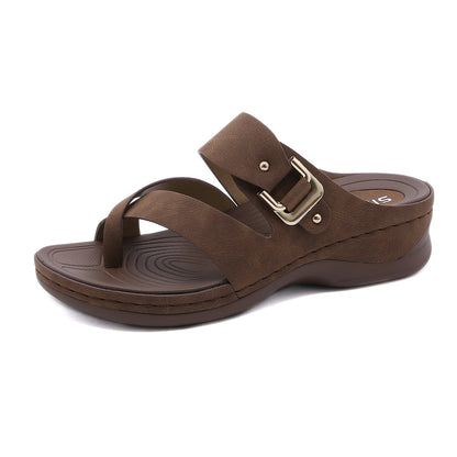 Summer Fashion Simple Casual Wedge Slippers