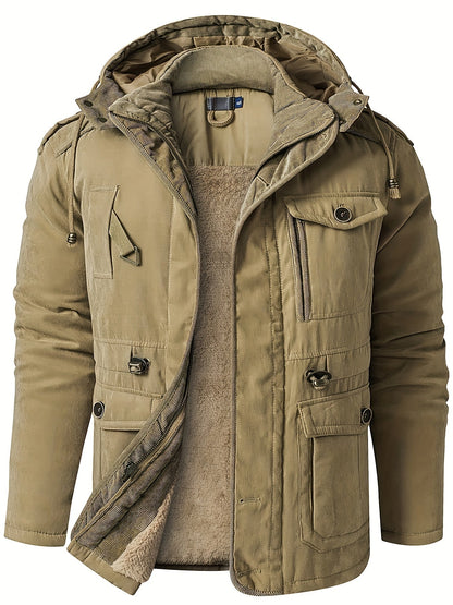 Warm Mens Heavy Parka Coat