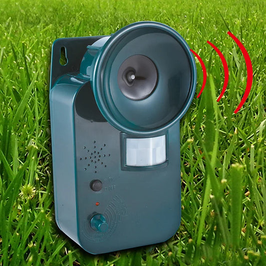 5000sqft 9v Dc Ultra Sonic Cordless Pest Animal Repeller Outdoor Safely Repel Various Animal