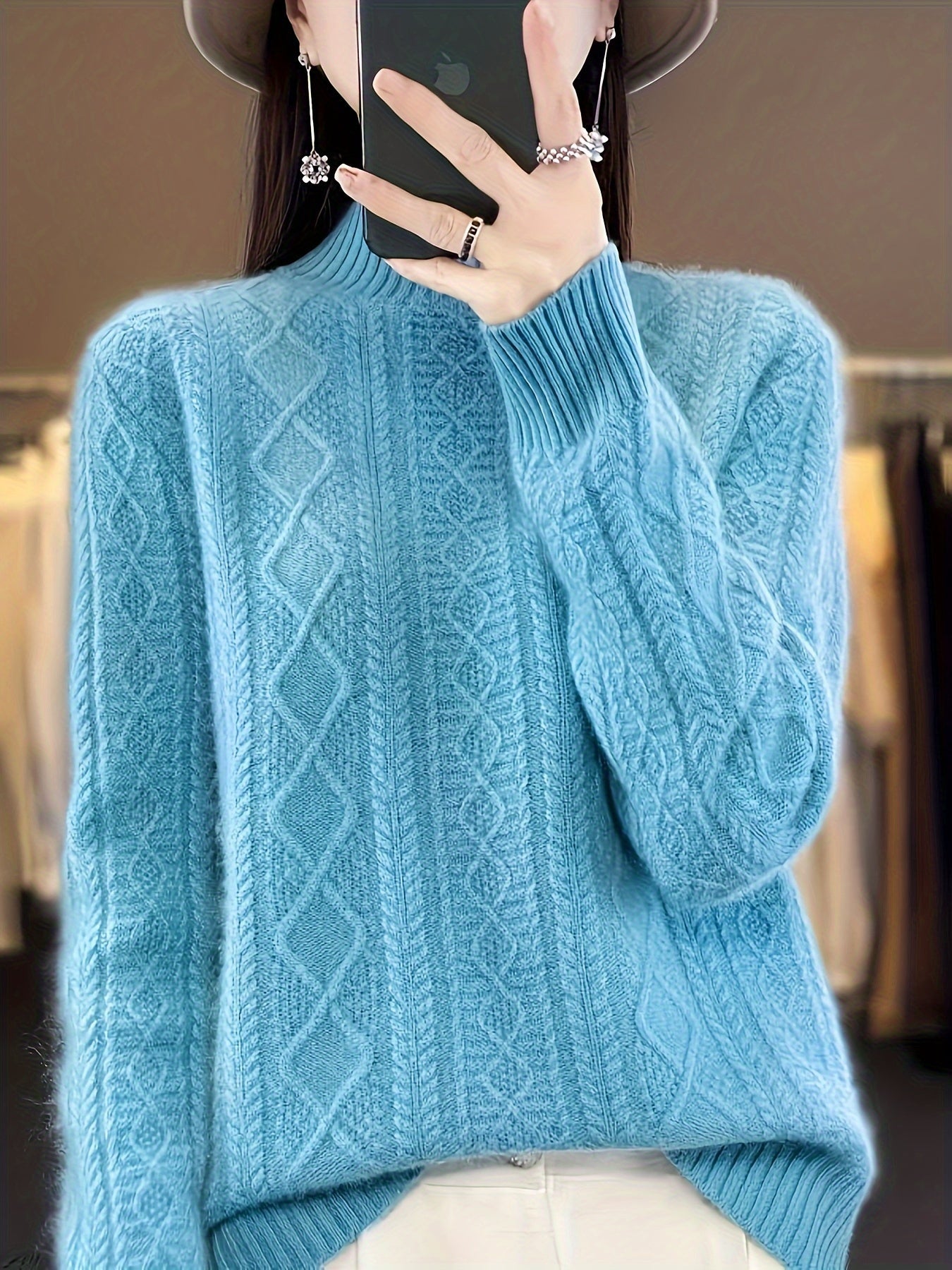 Cozy Female Classic Fit Long Sleeve Jumper