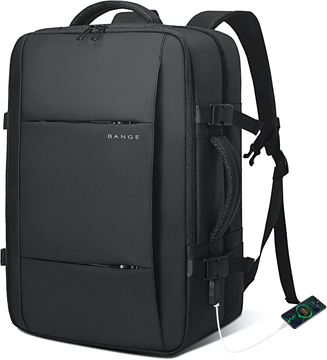 Spacious 26-45L Water Resistant Hiking Rucksack with Laptop Compartment