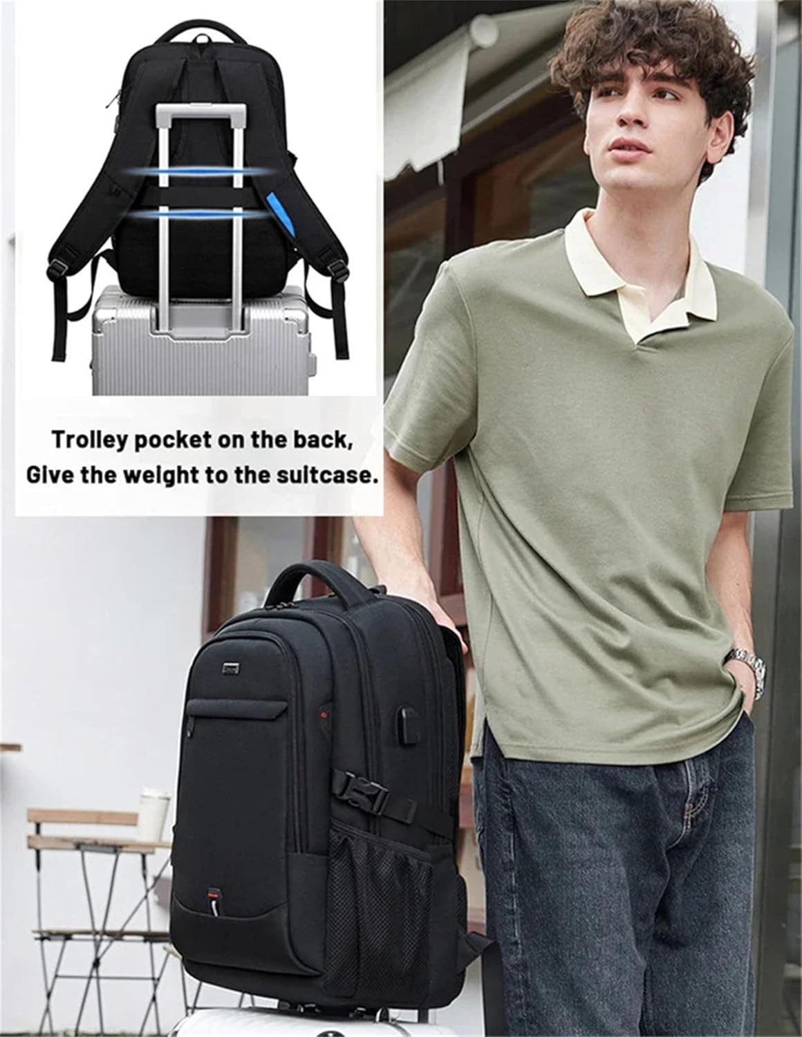 Durable Laptop & Travel Rucksack with Multiple Pockets